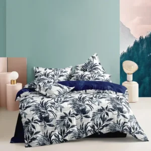 Elega Decor 4-Piece Bedding Fitted Sheet Set | Soft Microfiber, Shrinkage & Fade Resistant, Skin-Friendly | Includes Comforter Fitted Sheet & 2 Pillowcases | King Size 240x260 cm | Assorted Prints